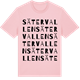 Pink Cotton t-shirt med Sätervallen ordlek t-shirt