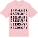 Pink Cotton t-shirt med Sävarberg ordlek t-shirt