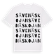 White t-shirt med Sävenäskojan ordlek t-shirt