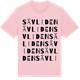 Pink Cotton t-shirt med Sävliden ordlek t-shirt
