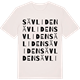 Vintage White t-shirt med Sävliden ordlek t-shirt