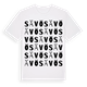 White t-shirt med Sävö ordlek t-shirt