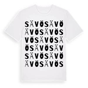 Sävö ordlek t-shirt – ekologisk bomull t-shirt från Pinshirt
