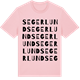 Pink Cotton t-shirt med Segerlund ordlek t-shirt