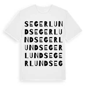 Segerlund ordlek t-shirt – ekologisk bomull t-shirt från Pinshirt