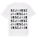 White t-shirt med Sejaur ordlek t-shirt