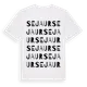 White t-shirt med Sejaur ordlek t-shirt