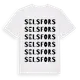 White t-shirt med Selsfors ordlek t-shirt