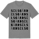 Mid Heather Gray t-shirt med Selsgård ordlek t-shirt