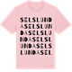 Pink Cotton t-shirt med Selslunda ordlek t-shirt