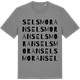 Mid Heather Gray t-shirt med Selsmoran ordlek t-shirt