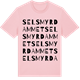 Pink Cotton t-shirt med Selsmyrdammet ordlek t-shirt