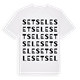 White t-shirt med Setsele ordlek t-shirt