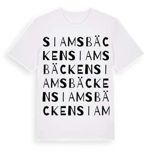 Siamsbäcken ordlek t-shirt – ekologisk bomull t-shirt från Pinshirt