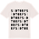 Vintage White t-shirt med Sidtorp ordlek t-shirt