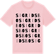 Pink Cotton t-shirt med Sigridsbo ordlek t-shirt