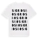 White t-shirt med Sigridsbo ordlek t-shirt