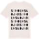 Vintage White t-shirt med Siholmskojan ordlek t-shirt