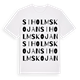 Siholmskojan ordlek t-shirt