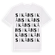 White t-shirt med Sikån ordlek t-shirt