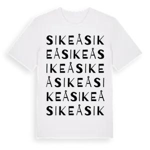 Sikeå ordlek t-shirt – ekologisk bomull t-shirt från Pinshirt