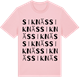 Pink Cotton t-shirt med Siknäs ordlek t-shirt