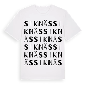 Siknäs ordlek t-shirt – ekologisk bomull t-shirt från Pinshirt