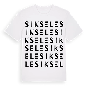 Siksele ordlek t-shirt – ekologisk bomull t-shirt från Pinshirt