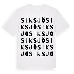 Siksjö ordlek t-shirt – ekologisk bomull t-shirt från Pinshirt