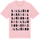Pink Cotton t-shirt med Siksjöbodarna ordlek t-shirt