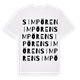 Simpören ordlek t-shirt