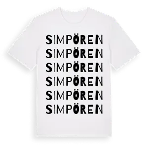Simpören ordlek t-shirt – ekologisk bomull t-shirt från Pinshirt