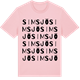 Pink Cotton t-shirt med Simsjö ordlek t-shirt