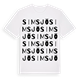 White t-shirt med Simsjö ordlek t-shirt