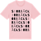 Pink Cotton t-shirt med Siorbäck ordlek t-shirt