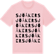 Pink Cotton t-shirt med Sjöåker ordlek t-shirt