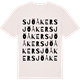 Vintage White t-shirt med Sjöåker ordlek t-shirt