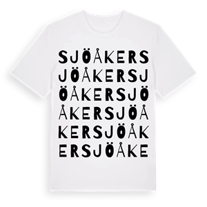 Sjöåker ordlek t-shirt – ekologisk bomull t-shirt från Pinshirt