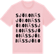 Pink Cotton t-shirt med Sjöbonäs ordlek t-shirt