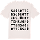 Vintage White t-shirt med Sjöbotten ordlek t-shirt