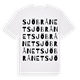 White t-shirt med Sjöbrånet ordlek t-shirt
