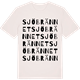 Vintage White t-shirt med Sjöbrännet ordlek t-shirt
