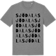 Mid Heather Gray t-shirt med Sjödala ordlek t-shirt