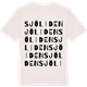 Vintage White t-shirt med Sjöliden ordlek t-shirt