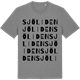 Mid Heather Gray t-shirt med Sjöliden ordlek t-shirt