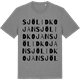 Mid Heather Gray t-shirt med Sjölidkojan ordlek t-shirt