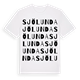 Sjölunda ordlek t-shirt