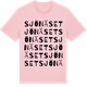 Pink Cotton t-shirt med Sjönäset ordlek t-shirt