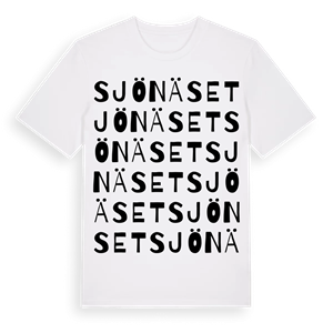 Sjönäset ordlek t-shirt – ekologisk bomull t-shirt från Pinshirt
