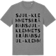 Mid Heather Gray t-shirt med Sjul-Klemmetsbrånan ordlek t-shirt